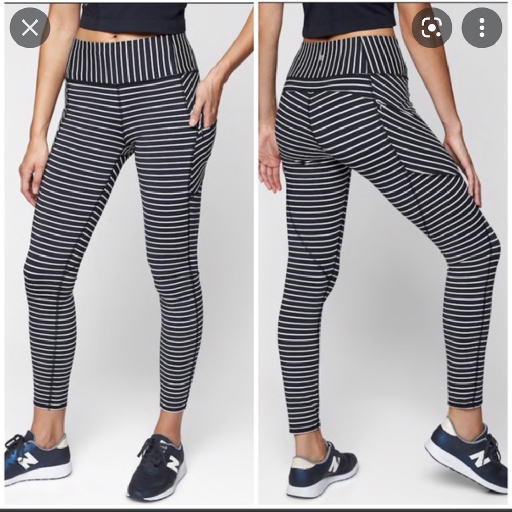 Athleta Stripe Contender 7/8 Legging